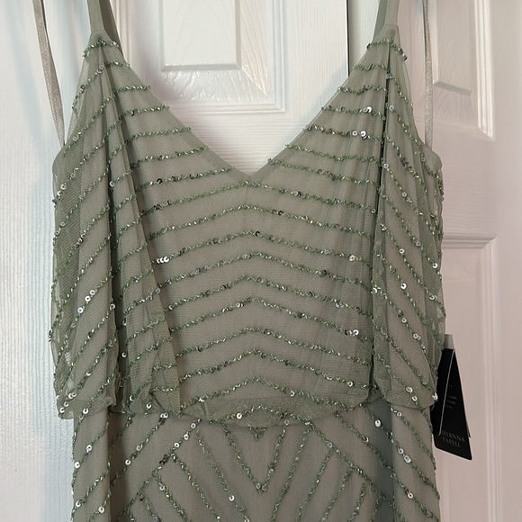 Adrianna Papell ART DECO BEADED BLOUSON GOWN - Picture 2 of 7